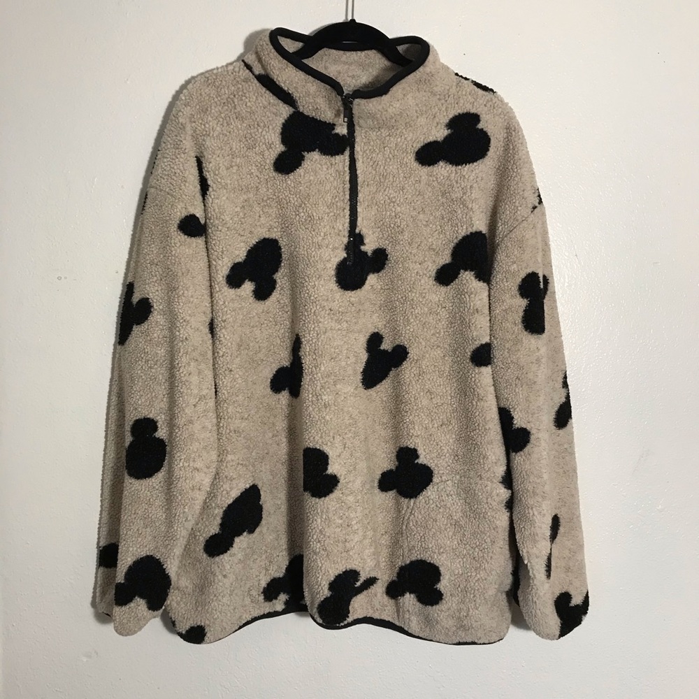 VINTAGE Disney Catalog Mickey Mouse Printed Fleece